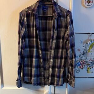 Plaid Purple Men's Shirt